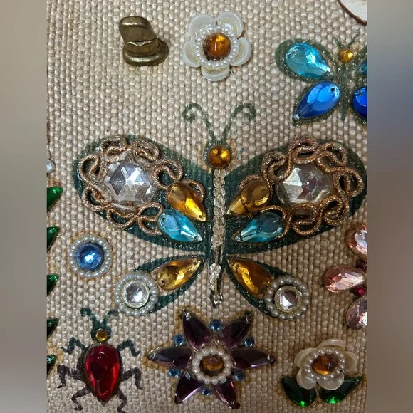 Enid Collins Rhinestone Embellished Handbag - Picture 7 of 10